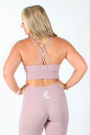 1Enemy's seamless workout sports bra is soft and supportive for any activity. #color_dusty-lavender