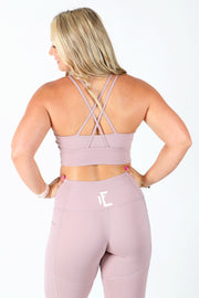 1Enemy's soft gym leggings with pockets provide support and functionality for your workouts.   #color_dusty-lavender