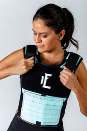 One of the best adjustable weighted vests, that can adapt to fit you. Your workout will never be the same.   #color_aqua