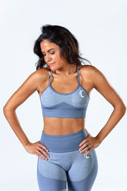 1Enemy's high impact sports bra with a seamless design provides the optimal support and comfort you need for any workout.   #color_denim-blue