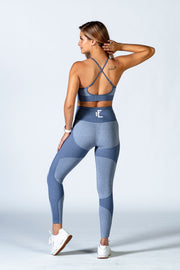 1Enemy's high waisted workout leggings for women  are durable enough for any workout while keeping you supported  and comfortable.  #color_denim-blue