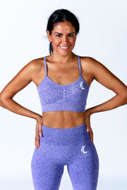 1Enemy's purple seamless workout sports bra has adjustable straps for optimal support!  #color_purple
