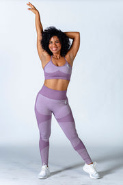 These high waisted workout leggings are the best leggings for women because of their support and contouring effect.  #color_lavender