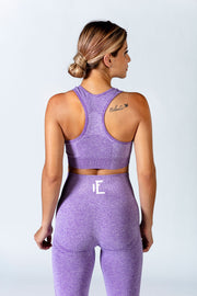 1Enemy's purple racerback sports bra supports all shapes and sizes.  #color_purple