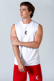1Enemy's workout tanks for men are designed to support you in any workout or hangout. Featuring the 1E logo on the front on top of a solid color design, this gym tank is sure to become your new favorite staple. #color_white