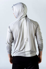 Light weight and durable, this mens grey workout hoodie is perfect for your workout regimen. This pullover style hoodie is built for comfort and functionality with the kangaroo pocket to carry all your essentials.  #color_grey