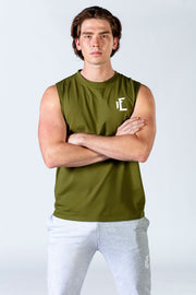 1Enemy's workout tank tops for men are soft and durable and built to last for even the toughest of workouts. #color_army-green