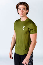 1Enemy offers their gym t shirts for men in a variety of different colors to fit your style. These workout shirts are perfect for the gym or for the much needed recovery day.   #color_army-green