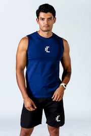 1Enemy has a collection of mens workout tank tops that are simple, yet durable enough to keep up with any workout or activity.   #color_navy-blue