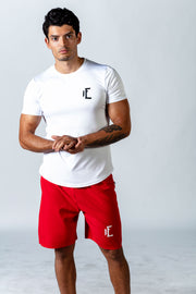 1Enemy's gym t shirts for men are super comfortable and built to last. With a soft, sweat-wicking fabric keeping you dry throughout your workout.   #color_white