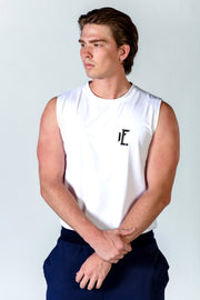 1Enemy's workout tank tops for men are durable and comfortable. The win your day gym tank is ready for any workout or hangout. #color_white