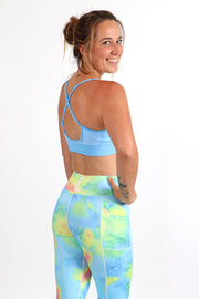 These tie dye sports leggings with pockets are the perfect leggings for women who play as hard as they train!  #color_cotton-candy