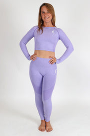 1Enemy's seamless high waisted contour leggings are the best for working out or hanging out.   #color_purple