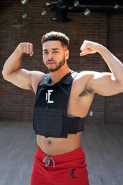 1Enemy's weighted  vest in black is a great way to level up your workout, while having a style that goes with anything.   #color_black