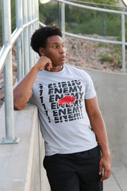Our new streetwear t-shirt features our bison logo in this one-of-a-kind graphic design t-shirt.  It will become you new favorite workout tee.    #color_grey